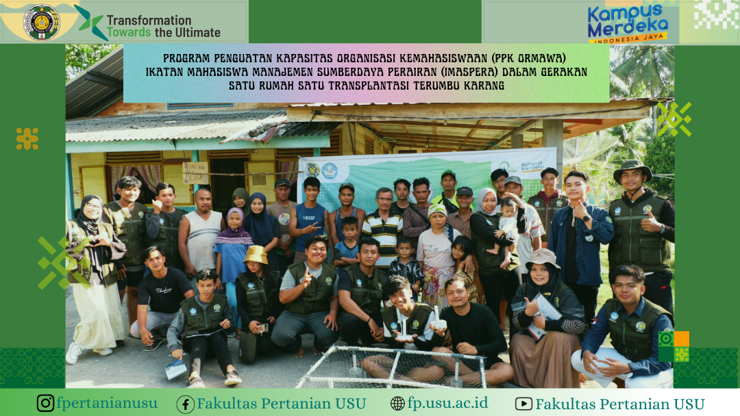 Program Penguatan Kapasitas Organisasi Kemahasiswaan (PPK ORMAWA) Ikatan Mahasiswa Manajemen Sumberdaya Perairan (IMASPERA)  dalam Gerakan Satu Rumah Satu Transplantasi Terumbu Karang